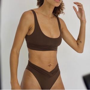 NWT Riot Swim Pico Top and High Waisted Bottom